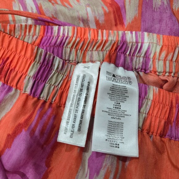 NWOT Michael Kors Ikat Print Wide Leg Pants with Pockets L - Picture 5 of 5